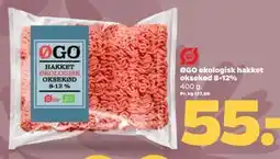 Netto ØGO økologisk hakket oksekød 8-12% tilbud