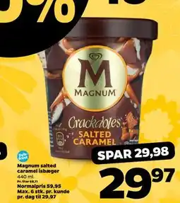 Netto Magnum salted caramel isbæger tilbud