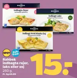Netto Rahbek indbagte rejer, laks eller sej tilbud