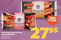Netto Pølsemesteren hotdog- eller grillpølser tilbud