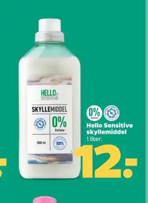 Netto Hello Sensitive skyllemiddel tilbud