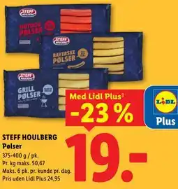 Lidl STEFF HOULBERG Pølser tilbud