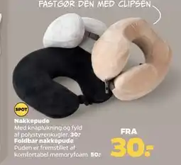 Netto Foldbar nakkepude tilbud