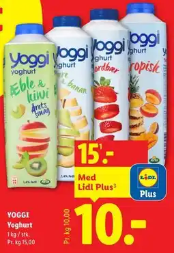 Lidl YOGGI Yoghurt tilbud