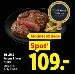 Lidl DELUXE Angus Ribeye Steak tilbud