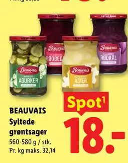 Lidl BEAUVAIS Syltede grøntsager tilbud
