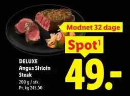 Lidl DELUXE Angus Sirloin Steak tilbud