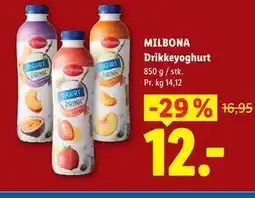 Lidl MILBONA Drikkeyoghurt tilbud