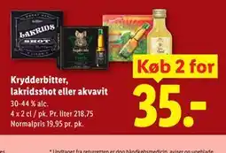 Lidl Krydderbitter, lakridsshot eller akvavit tilbud