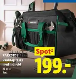 Lidl PARKSIDE Værktøjstaske med indhold tilbud