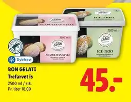 Lidl BON GELATI Trefarvet is tilbud