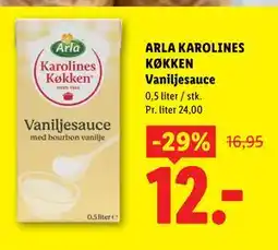 Lidl ARLA KAROLINES KØKKEN Vaniljesauce tilbud