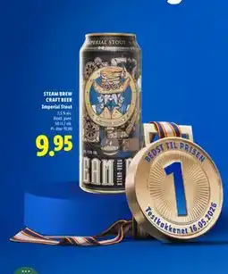 Lidl STEAM BREW CRAFT BEER Imperial Stout tilbud