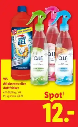 Lidl W5 Afløbsrens eller duftfrisker tilbud
