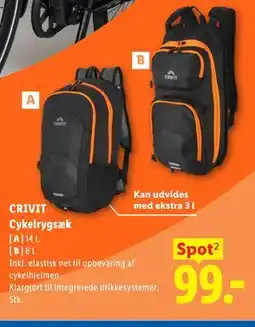 Lidl CRIVIT Cykelrygsæk tilbud