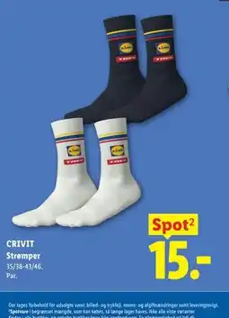 Lidl CRIVIT Strømper tilbud