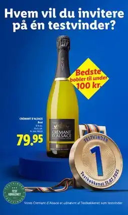 Lidl CRÉMANT D`ALSACE Brut tilbud