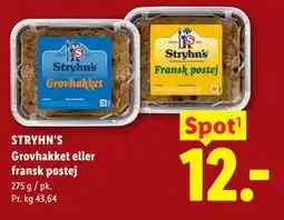 Lidl STRYHN'S Grovhakket eller fransk postej tilbud