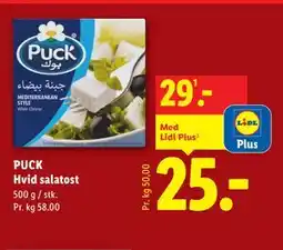Lidl PUCK Hvid salatost tilbud