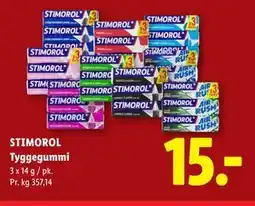 Lidl STIMOROL Tyggegummi tilbud