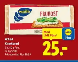 Lidl WASA Knækbrød tilbud