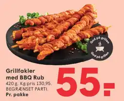 SPAR Grillfakler med BBQ Rub tilbud