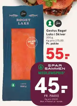 SPAR Røget Laks i skiver tilbud