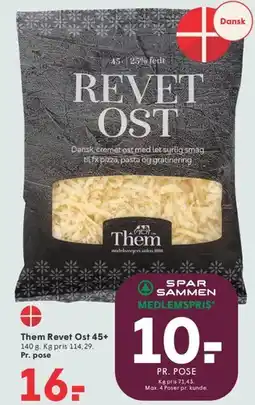 SPAR Them Revet Ost 45+ tilbud