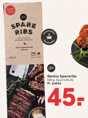 SPAR Gestus Spareribs tilbud
