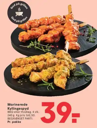 SPAR Marinerede Kyllingespyd tilbud