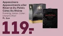 SPAR Appassinerio / Appassimento eller Réserve Du Palais Côtes Du Rhône (box) tilbud