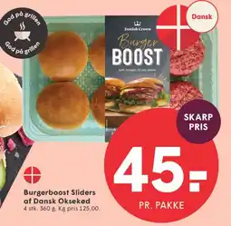SPAR Burgerboost Sliders tilbud