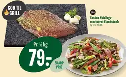 Min Købmand Gestus Hvidløgs-marineret Flanksteak tilbud