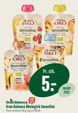Min Købmand Grøn Balance Økologisk Smoothie tilbud