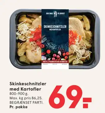 SPAR Skinkeschnitzler med kartofler tilbud