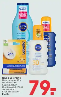 SPAR Nivea Solcreme tilbud