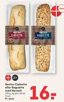 SPAR Gestus Ciabatta eller Baguette med Havsalt tilbud