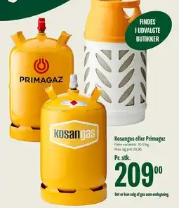 Min Købmand Kosangas eller Primagaz tilbud