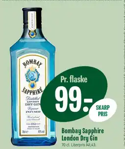 Min Købmand Bombay Sapphire London Dry Gin tilbud