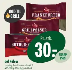 Min Købmand Gøl Pølser tilbud