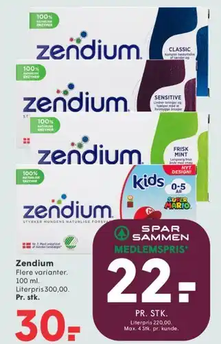 SPAR Zendium tilbud