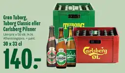 Min Købmand Grøn Tuborg, Tuborg Classic eller Carlsberg Pilsner tilbud