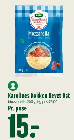 Min Købmand Karolines Køkken Revet Ost (Mozzarella) tilbud