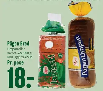 Min Købmand Pågen Brød tilbud