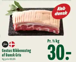 Min Købmand Gestus Ribbensteg af Dansk Gris tilbud