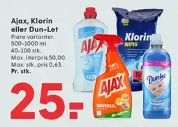SPAR Ajax / Klorin / Dun-Let tilbud