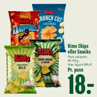 Min Købmand Kims Chips eller Snacks tilbud