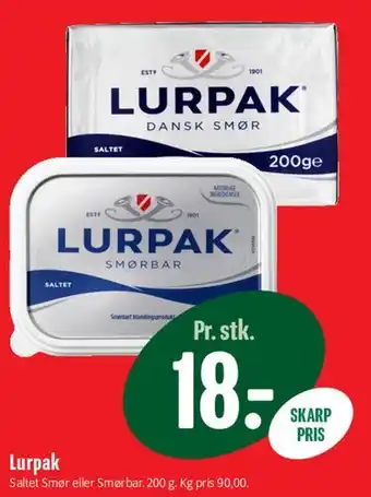 Min Købmand Lurpak tilbud
