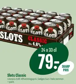 Min Købmand Slots Classic (24 x 33 cl) tilbud