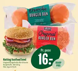 Min Købmand Hatting Fastfood brød (Original / Brioche) tilbud